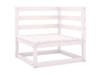 Ensemble de mobilier de jardin 8 pièces en pin blanc avec coussins - dlz1766572412338