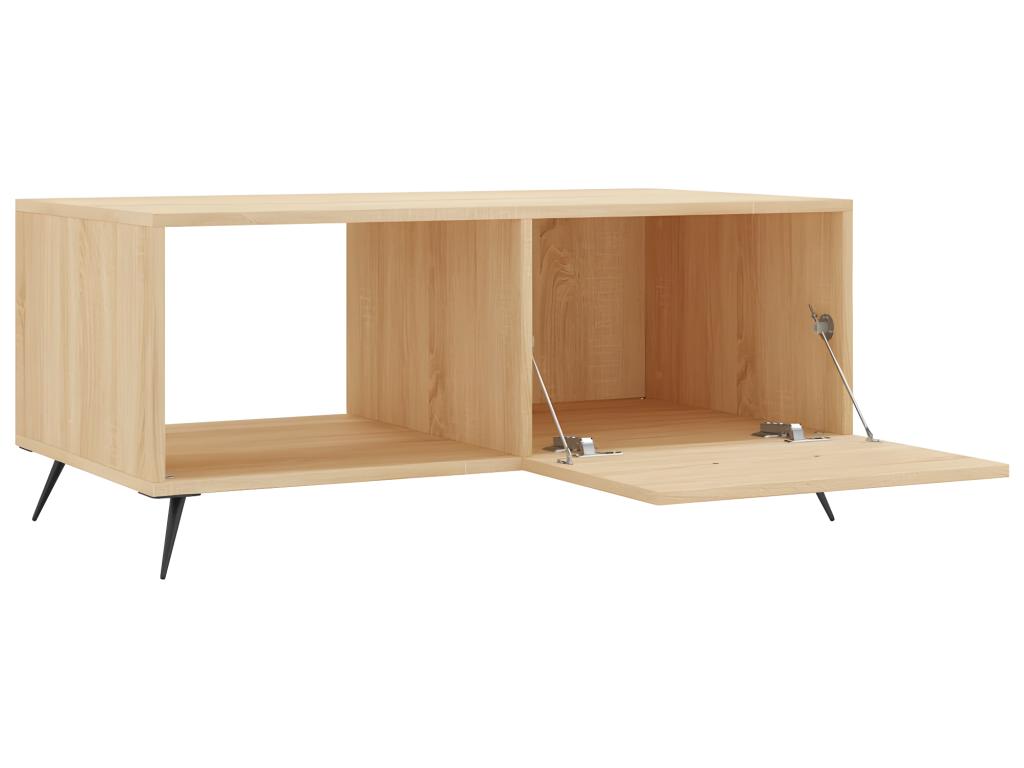 Table basse en bois d'ingénierie naturel, 90 x 50 x 40 cm