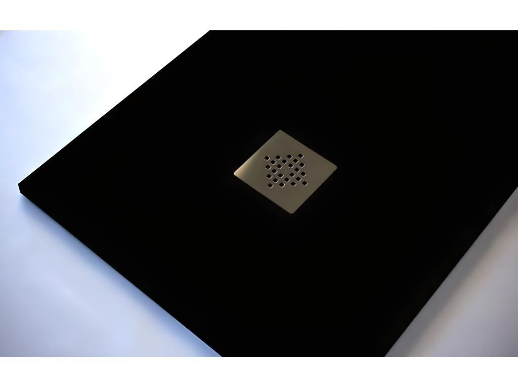 Porte de douche noire, 90 x 120 cm