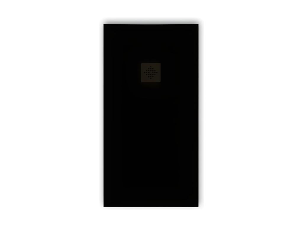 Porte de douche noire, 90 x 120 cm