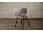 Fauteuil en velours gris