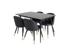 Table en velours noir