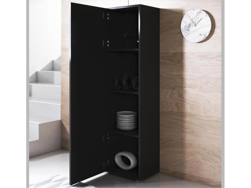 Meuble noir pour la maison, 40 x 29 x 167 cm