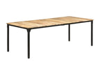 Table marron, 220 x 100 x 76 cm
