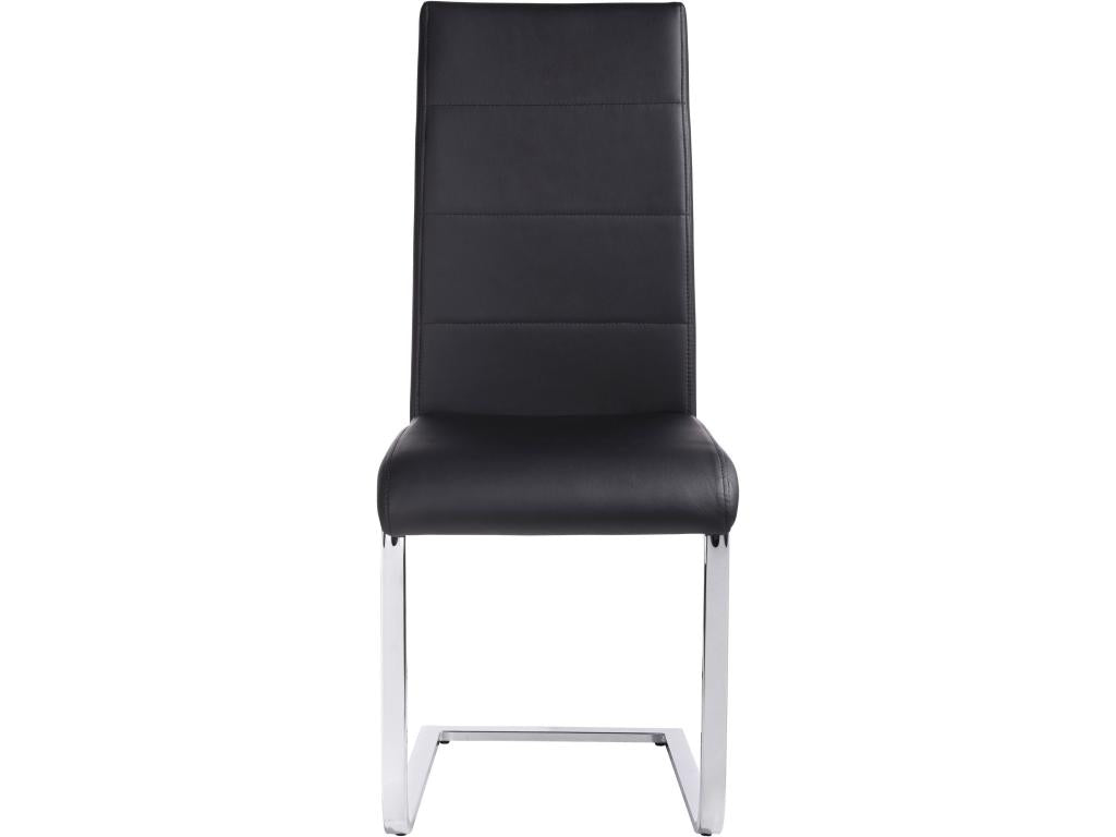 Chaise en métal noir