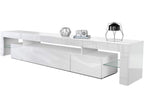 Meuble TV blanc, 189 cm