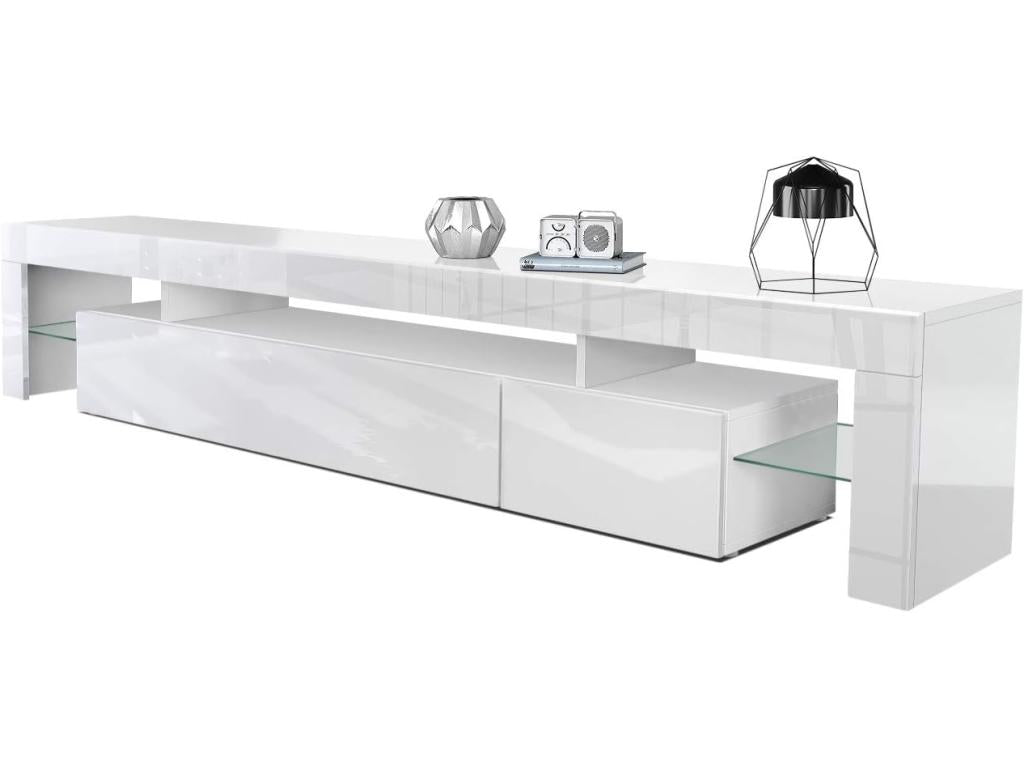 Meuble TV blanc, 189 cm