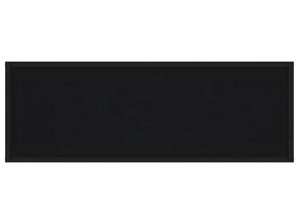 Table en verre noir, 100 x 35 x 75 cm