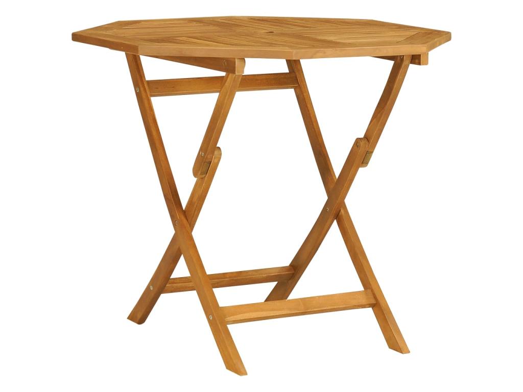 Ensemble de mobilier de jardin naturel 5 pièces