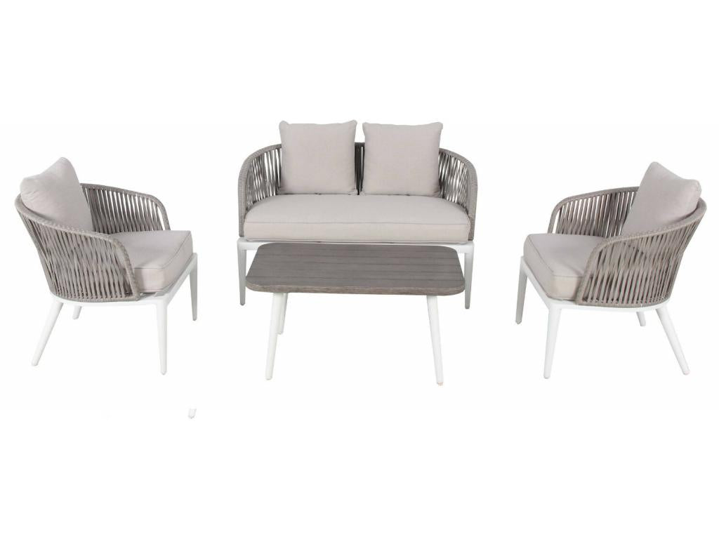Ensemble de mobilier de jardin gris - dlz1766572977214