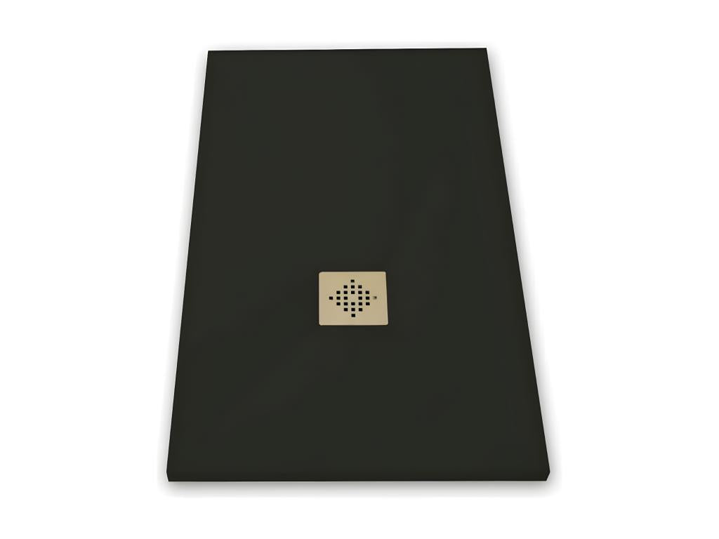 Porte de douche noire, 90 x 120 cm