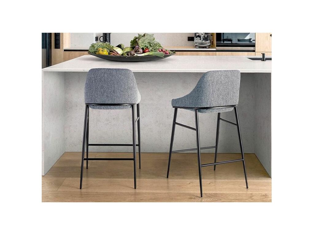 Chaise en tissu gris - dlz1766572520593