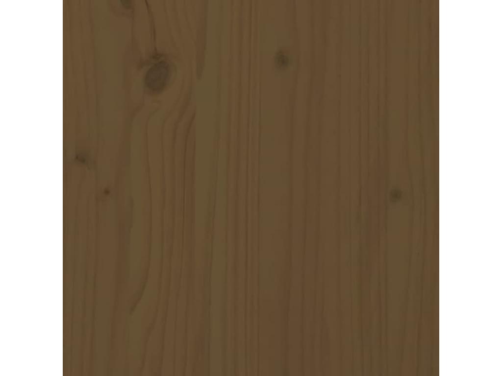 Lit en pin brun, 2 x 90 x 200 cm