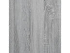 Cadre de lit en bois d'ingénierie gris, 140 x 190 cm