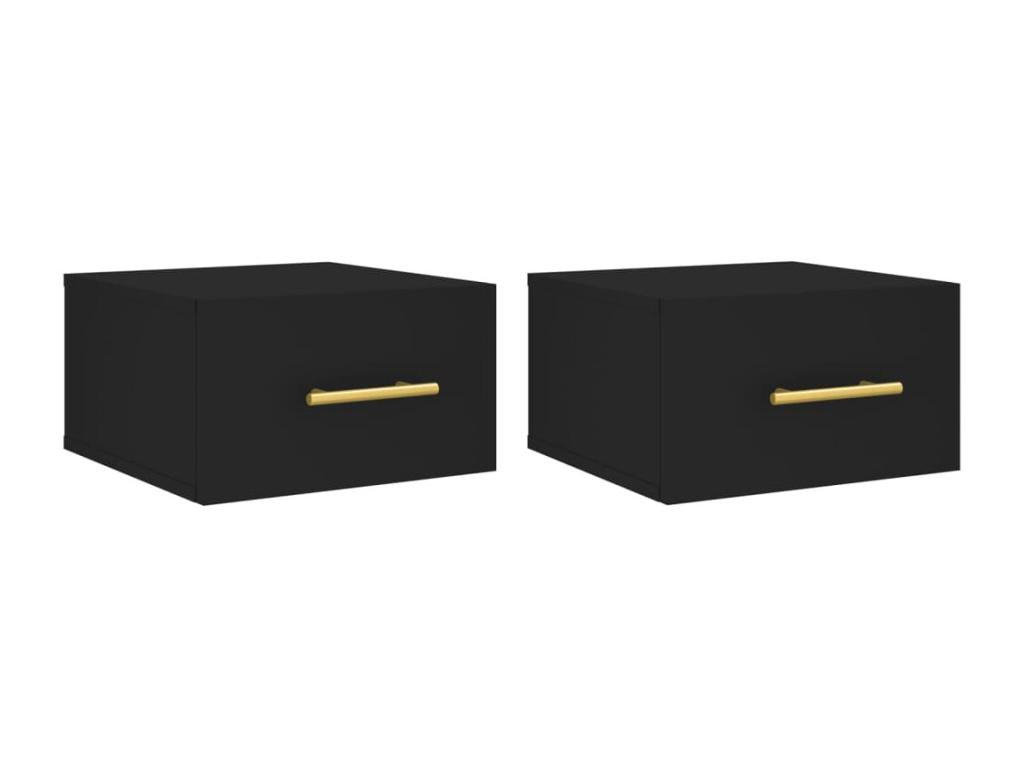 Ensemble de meubles noirs pour la maison, 2 pièces, 35 x 35 x 20 cm