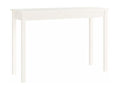 Table en bois massif blanc, 110 x 40 x 75 cm