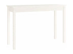 Table en bois massif blanc, 110 x 40 x 75 cm