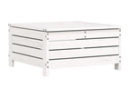 Ensemble de mobilier de jardin en pin blanc 8 pièces