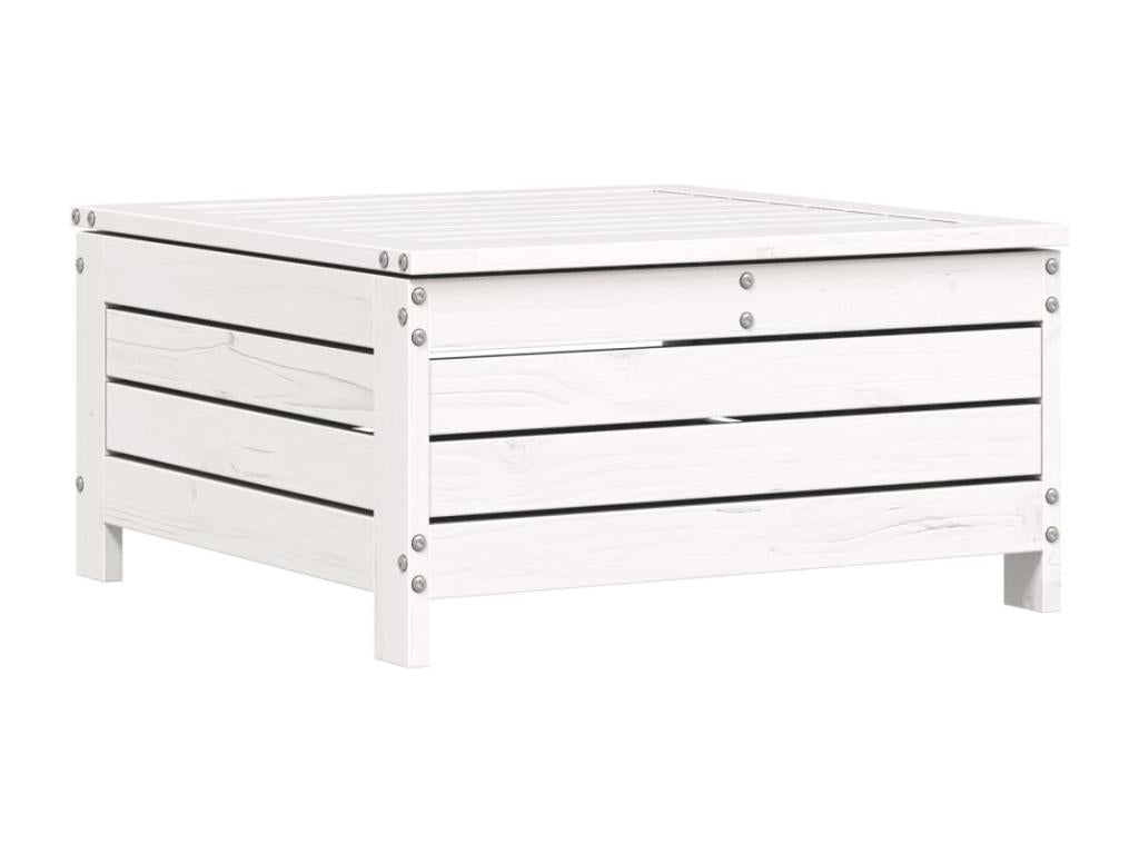 Ensemble de mobilier de jardin en pin blanc 8 pièces
