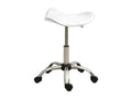 Fauteuil en similicuir blanc