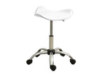 Fauteuil en similicuir blanc
