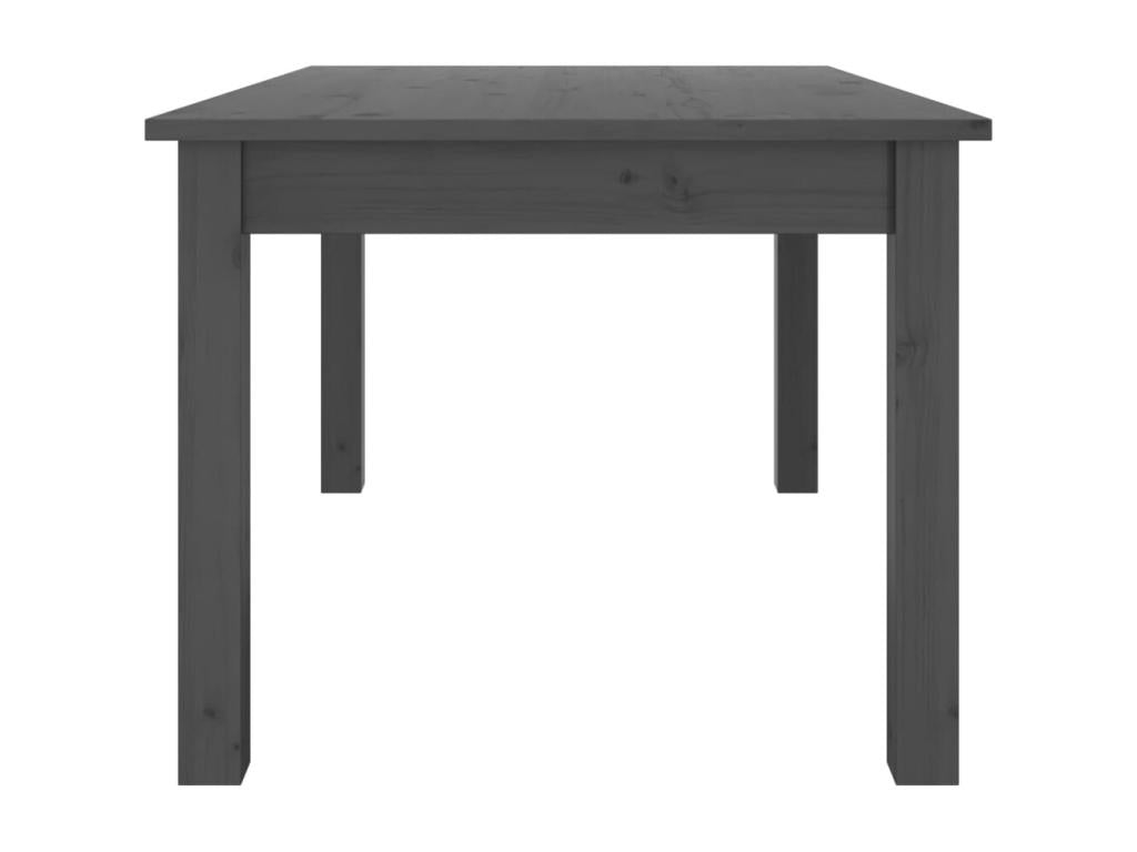 Table basse en bois massif gris, 80 x 50 x 40 cm