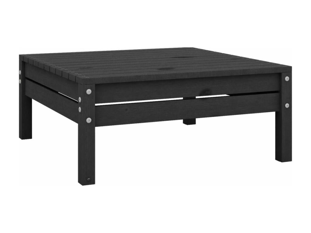 Ensemble de mobilier de jardin en pin noir 13 pièces