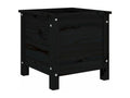 Meuble de maison en bois massif noir, 40 x 40 x 39 cm