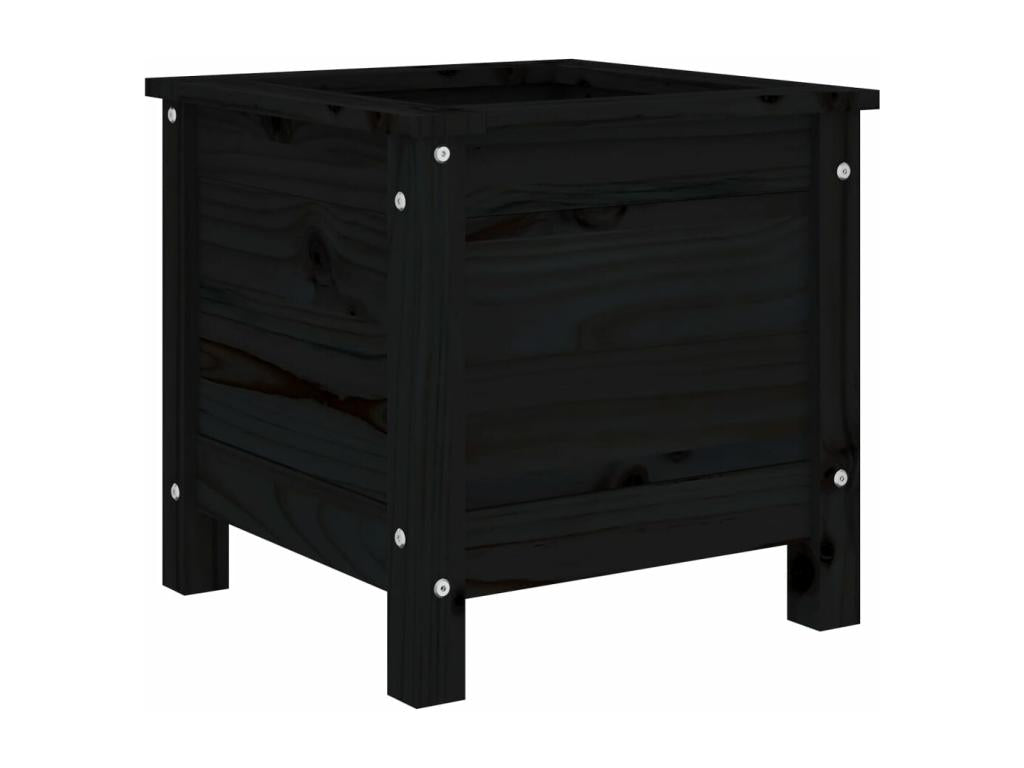 Meuble de maison en bois massif noir, 40 x 40 x 39 cm