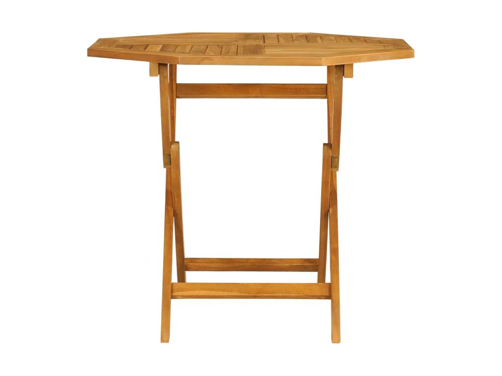 Ensemble de mobilier de jardin naturel 5 pièces