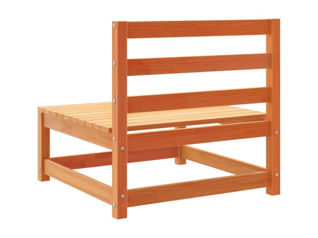 Ensemble de mobilier de jardin 6 pièces en pin brun - dlz1766572752147