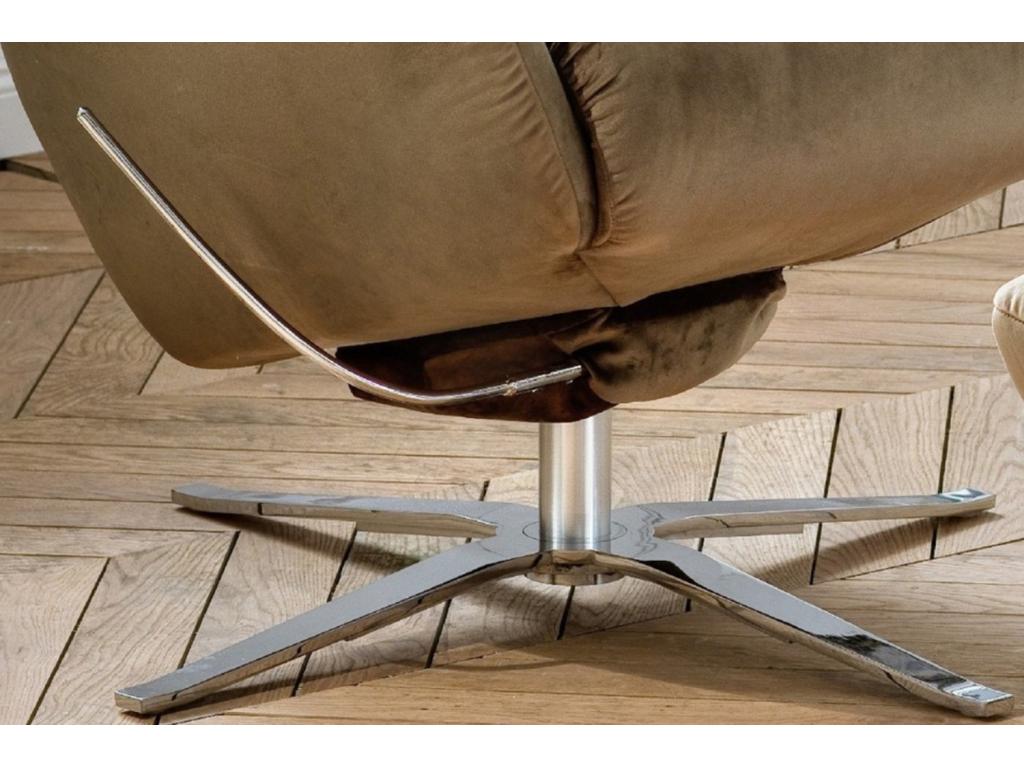 Fauteuil en velours vert