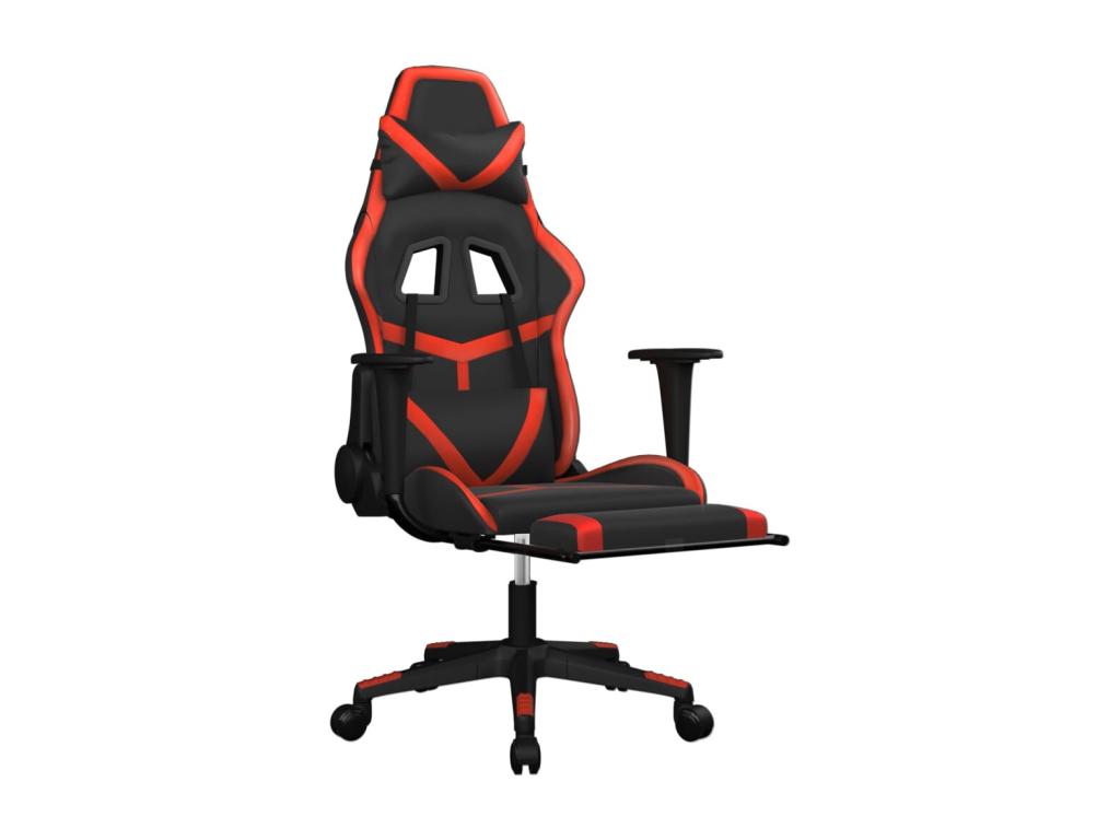 Fauteuil rouge en similicuir