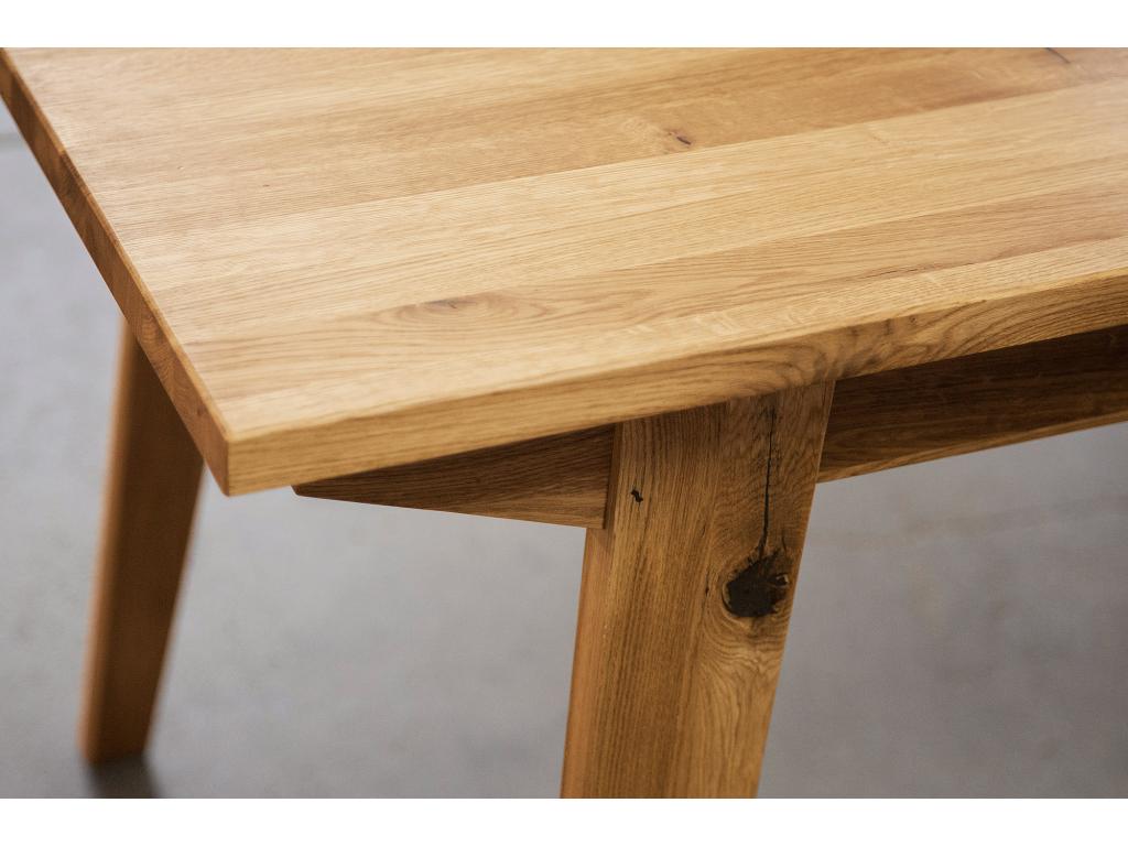 Table en chêne naturel, 100 x 160 cm