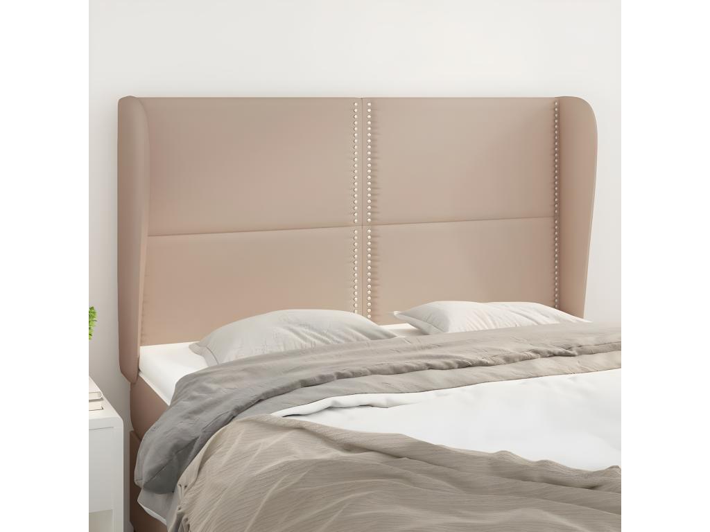 Lit marron, 147 x 23 x 118 cm