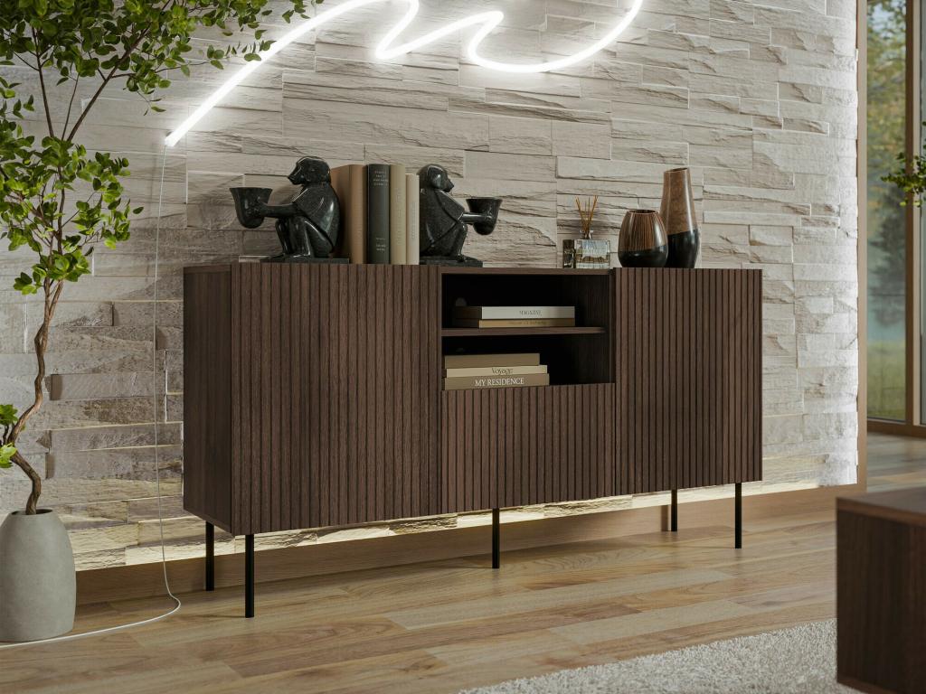 Commode marron, 81 x 151 x 42 cm