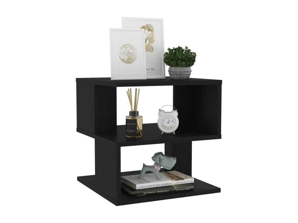 Table d'appoint noire, 40 x 40 x 40 cm