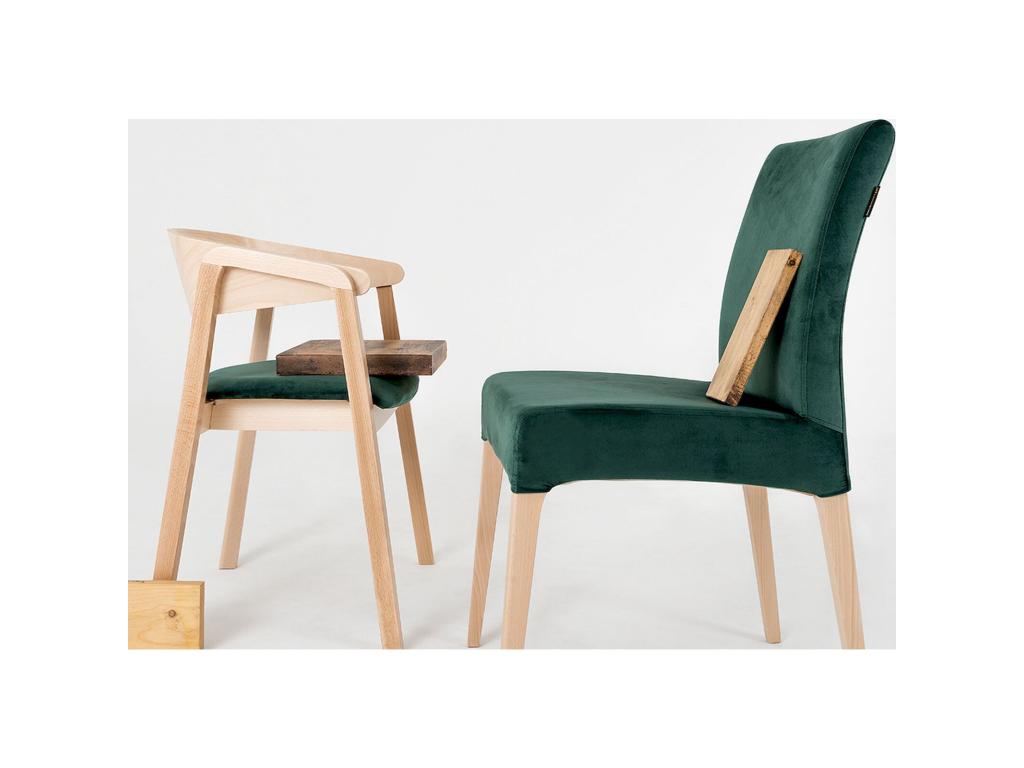 Chaise verte, 45 x 58 x 93 cm