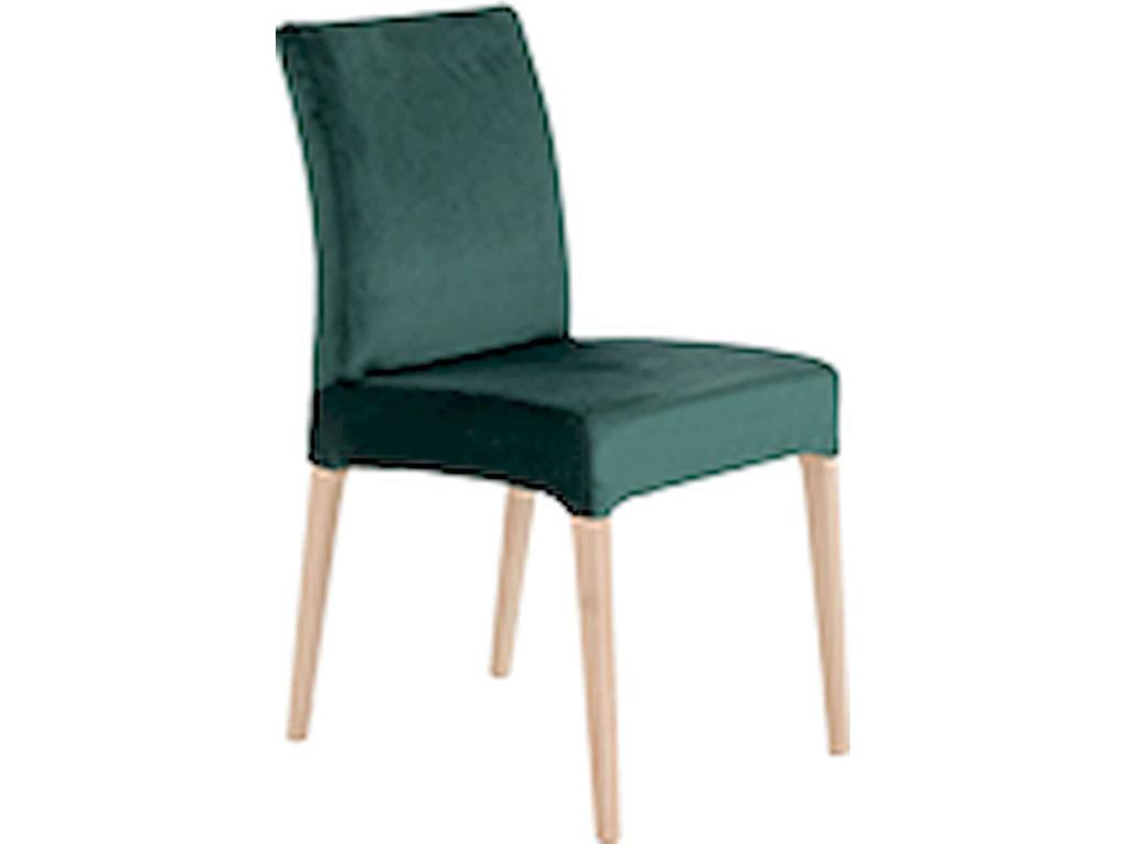Chaise verte, 45 x 58 x 93 cm