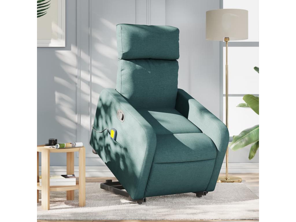 Fauteuil d'appoint en tissu vert