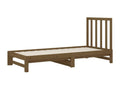 Lit en pin brun, 2 x 90 x 200 cm