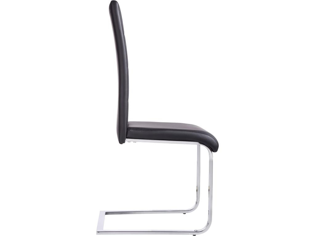 Chaise en métal noir