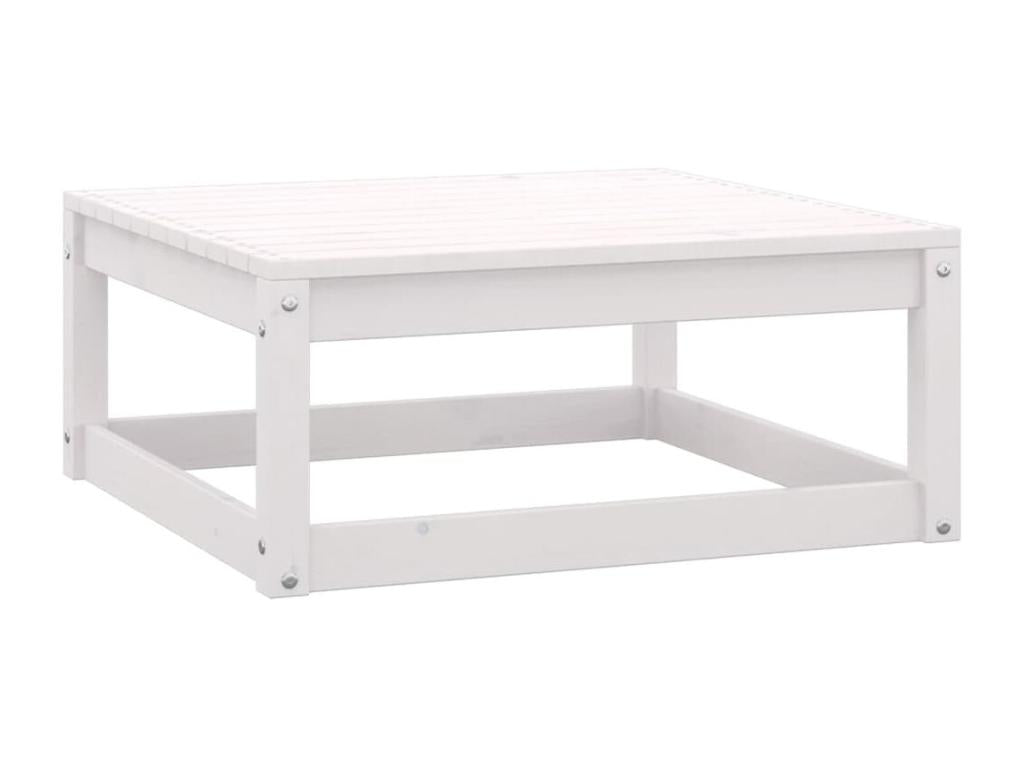 Ensemble de mobilier de jardin en pin blanc 8 pièces, avec coussins